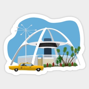 LAX theme building Sticker